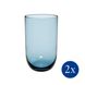 Набір із 2 склянок для води Villeroy & Boch Like Glass Ice 385 мл блакитний