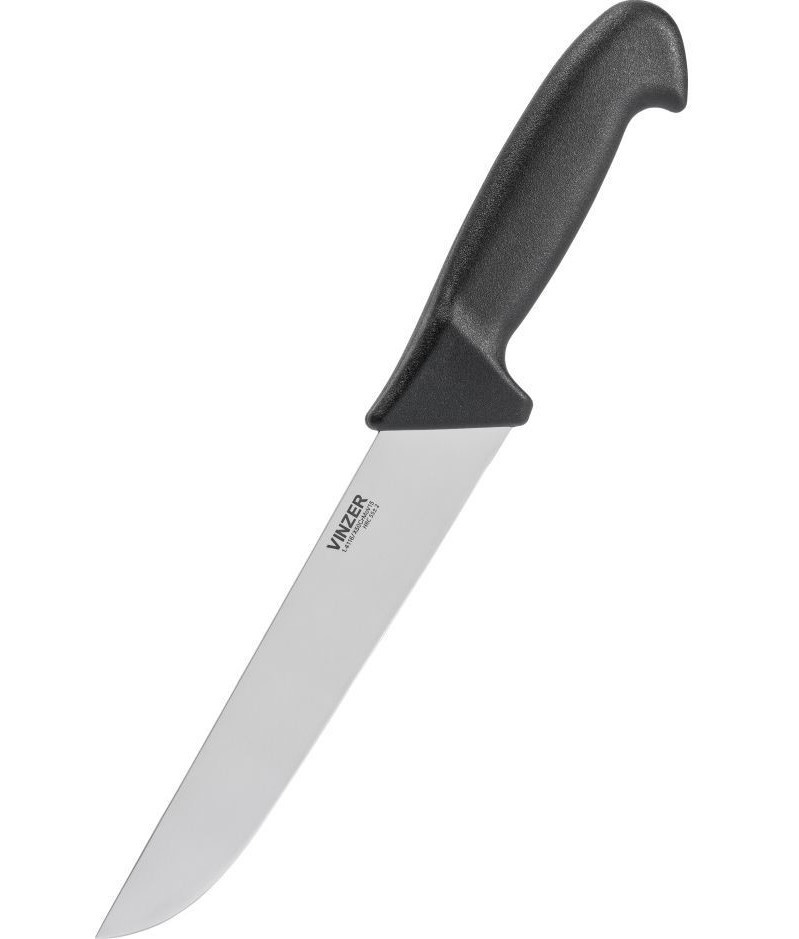 Нож мясника Vinzer Profi 20,3 см черный фото