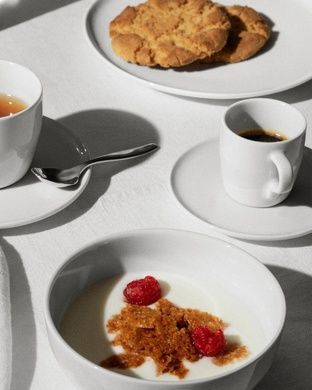 Набір із 4 чашок з блюдцями для кави Alessi Itsumo 85 мл фото