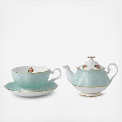 Чайний набір Royal Albert Polka Rose 17x17 см 2 предмети 1 персона фото