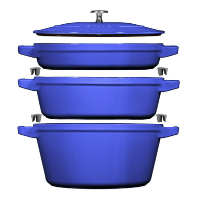 Набор посуды Staub Stackable 4 предмета ультрамариновый фото