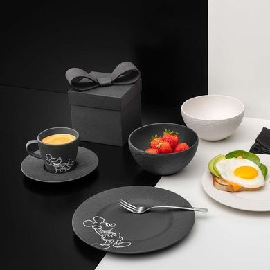 Столовый сервиз Villeroy & Boch Manufacture - Mickey Mouse 4 предмета 1 персона черный фото