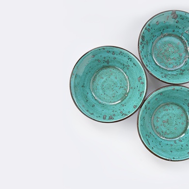 Тарелка для супа Manna ceramics Тиффани Бирюза 17 см, 600 мл фото
