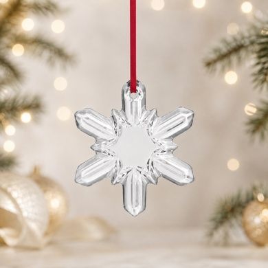 Ялинкова іграшка Rogaska Holiday 8х7 см Snowflake фото