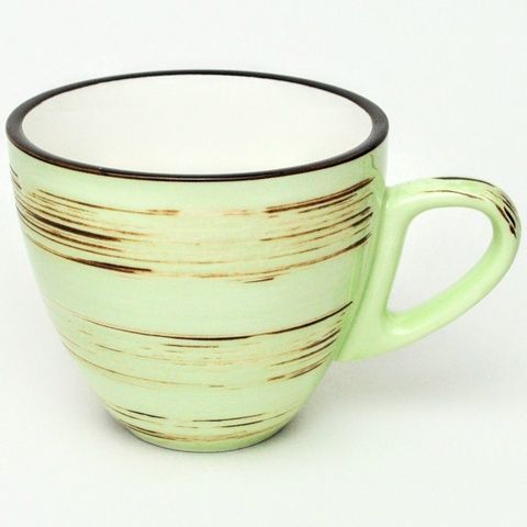Чашка чайна Wilmax Spiral Pistachio 300 мл фото