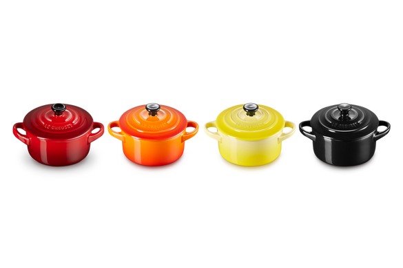 Набір із 4 порційних форм для запікання Le Creuset Fire & Flame 250 мл різнокольорові фото