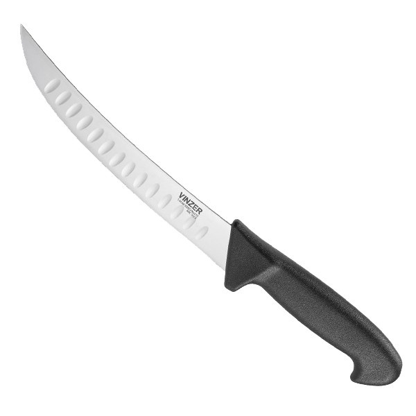 Нож филейный Vinzer Profi 20,3 см черный фото