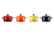Набор из 4 порционных форм для запекания Le Creuset Fire & Flame 250 мл разноцветные