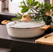 Сотейник Kasanova Eco White 28 см с крышкой