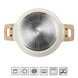 Сотейник Kasanova Eco White 28 см с крышкой