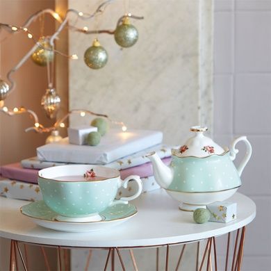 Чашка з блюдцем Royal Albert Polka Rose 180 мл фото