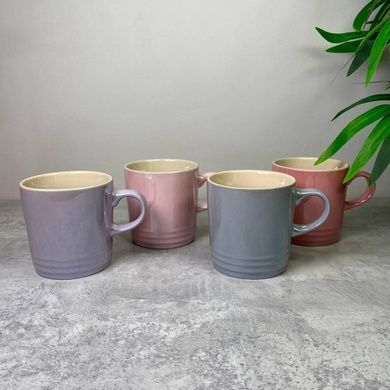 Набір із 4 чашок для чаю Le Creuset Metallics 350 мл різнокольоровий фото