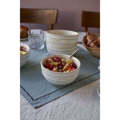 Набор из 4 салатников Staub Ceramique серый фото