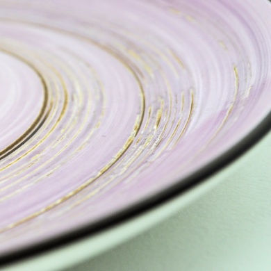 Тарілка десертна Wilmax Spiral Lavender 20,5 см фото