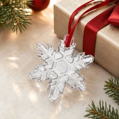 Ялинкова іграшка Rogaska Holiday 8х7 см Snowflake фото