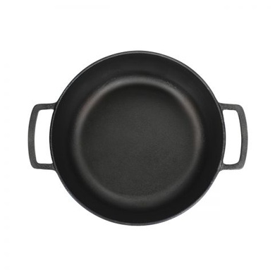 Чугунная кастрюля с крышкой-сковородой Brizoll Casserole 6 л фото