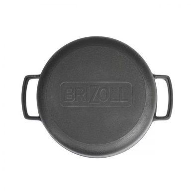 Чугунная кастрюля с крышкой-сковородой Brizoll Casserole 6 л фото