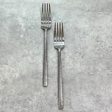 Набор из 4 столовых вилок Eternum Iseo Hammered 21 см 1570-1 фото Набор из 4 столовых вилок Eternum Iseo Hammered 21 см фото