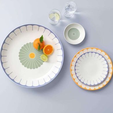 Тарілка обідня Villeroy & Boch Fleur 26 см рожева фото