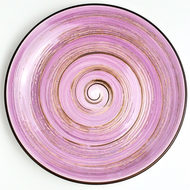 Тарілка обідня Wilmax Spiral Lavender 23 см фото