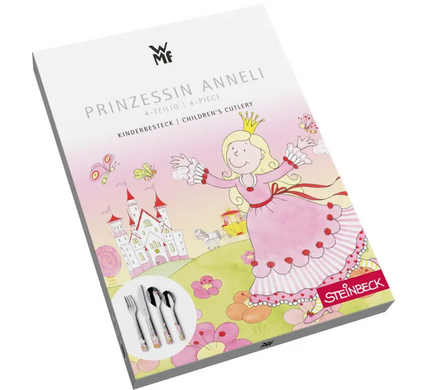 Набор из 4 детских столовых приборов WMF Prinzessin Anneli фото