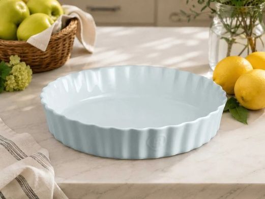 Форма для пирогов и киша Emile Henry Ovenware 28 см голубая фото