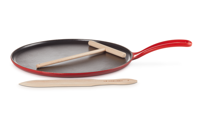 Сковорідка для млинців Le Creuset Tradition 27 см червона фото