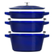 Набір посуду Staub Stackable 4 предмети синій