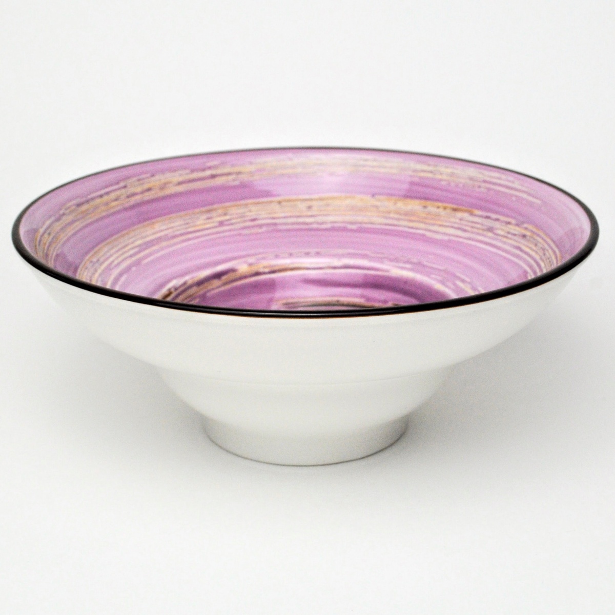 Тарелка для пасты Wilmax Spiral Lavender 800 мл 20 см фото