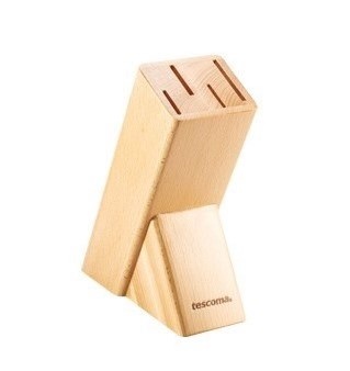 Блок для ножів Tescoma Noblesse 21х17 см дерев'яний фото