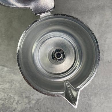Гейзерна кофеварка 70 мл Alessi Pulcina на 1 чашку с красной ручкой фото