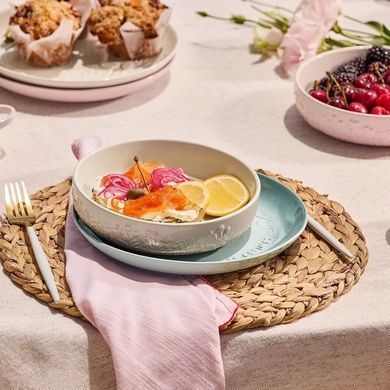 Тарелка суповая Le Creuset Jardin 18 см Meringue фото