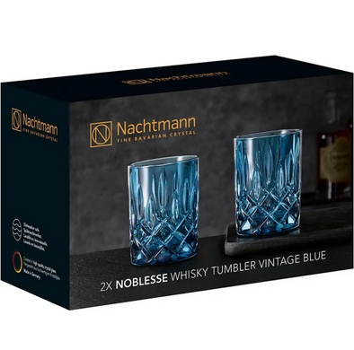 Набір із 2 склянок для віскі Nachtmann Noblesse Vintage Blue 295 мл фото