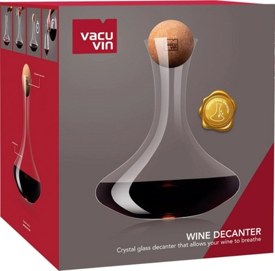 Декантер для вина Vacu Vin Wine Decanter 750 мл з корком фото