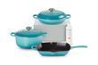 Набор посуды Le Creuset с очистителем Teal