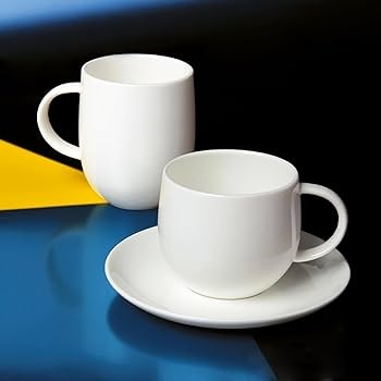 Набір з 4 чашок для чаю Alessi All-Time 375 мл білий фото