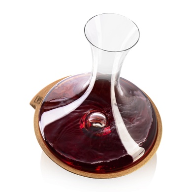Декантер для вина Vacu Vin Swirling Carafe 750 мл с пробковой вращающейся подставкой фото