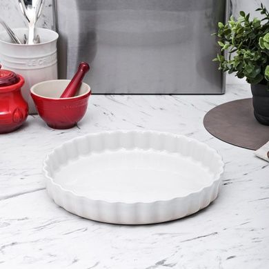 Форма для пирогів і кіша Emile Henry Ovenware 29,5 см біла фото