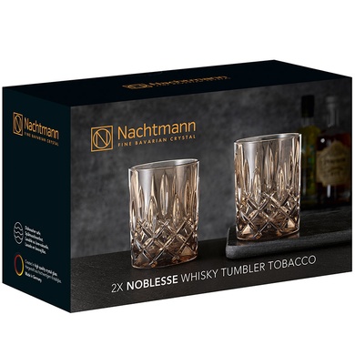 Набір із 2 склянок для віскі Nachtmann Noblesse Tobacco 295 мл фото