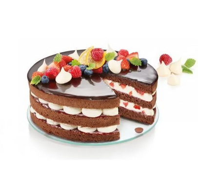 Форма для торта зі скляним дном Tescoma Delicia роз'ємна фото