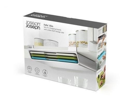 Набор из 3 досок Joseph Joseph Folio Slim с подставкой разноцветный фото