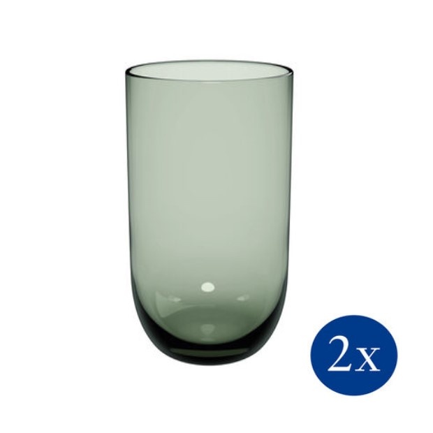 Набір із 2 склянок для води Villeroy & Boch Like Glass Sage 385 мл зелений фото
