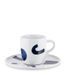 Набір із 4 чашок і блюдець для кави Alessi Itsumo Yunoki 85 мл