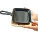 Чавунна сковорідка-гриль MasterPro Cook&Share 13,7 см з підставкою