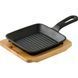 Чавунна сковорідка-гриль MasterPro Cook&Share 13,7 см з підставкою