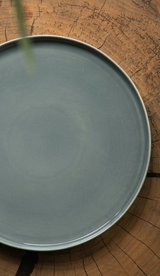 Тарілка обідня Dovbysh Porcelain NOVA Grey 32 см сіра фото