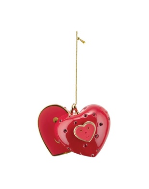 Елочная игрушка Alessi Cuore e Cuorao 7,5х7х7,5 см фото