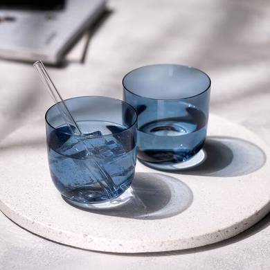 Набор из 2 стаканов для воды Villeroy & Boch Like Glass Ice 280 мл синий фото