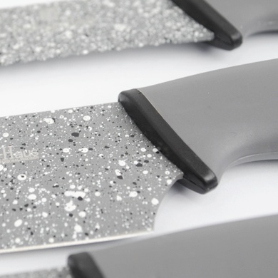 Набір ножів Berlinger Haus Granit Diamond Line gray 8 предметів фото