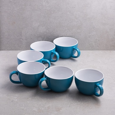 Набір з 6 чашок Ardesto Merino Blue 480 мл фото